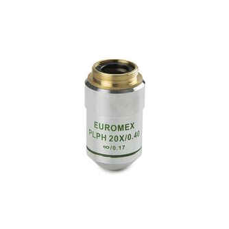Objektív Euromex AE.3128, 20x/0,40, š. 1,5 mm, PLPH IOS nekonečno, plán, fáza (Oxion)