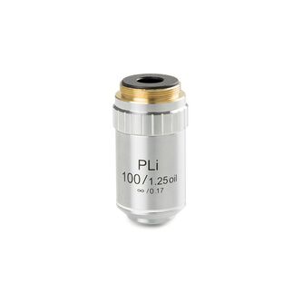 Euromex Objektiv BS.8400, Plan PLi S100x/1,25 s olejovým ponorom IOS (korekcia na nekonečno), š.d. 0,36 mm (bScope)