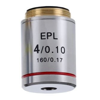 Objektív Euromex IS.7104, 4x/0,10, wd 15,2 mm, EPL, E-plan (iScope)