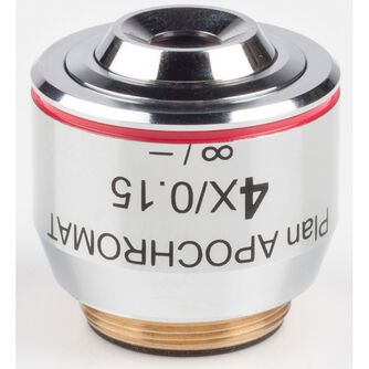 Motic Objektiv 4X / 0.15, wd 20mm, CCIS, PL APO, plan, apochrom., infinity, (BA410E)