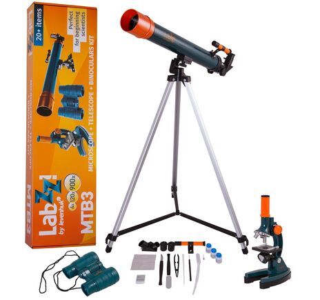 Sada Levenhuk LabZZ MTB3: Mikroskop, teleskop a binokulárny ďalekohľad