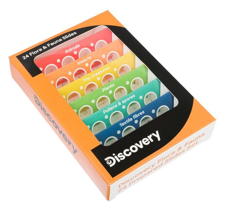 Sada mikropreparátov Discovery Flóra a fauna, 24 ks.