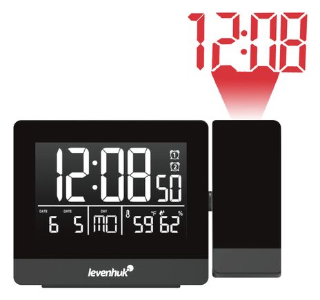 Levenhuk Wezzer BASE L70 teplomer s projektorom a hodinami