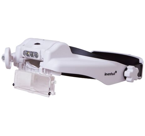 Náhlavná lupa s nabíjateľnou batériou Levenhuk Zeno Vizor HR2