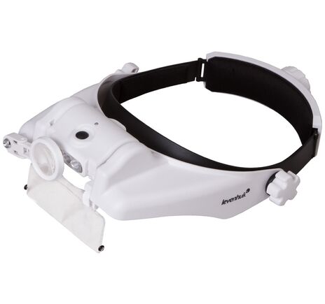 Náhlavná lupa s nabíjateľnou batériou Levenhuk Zeno Vizor HR4