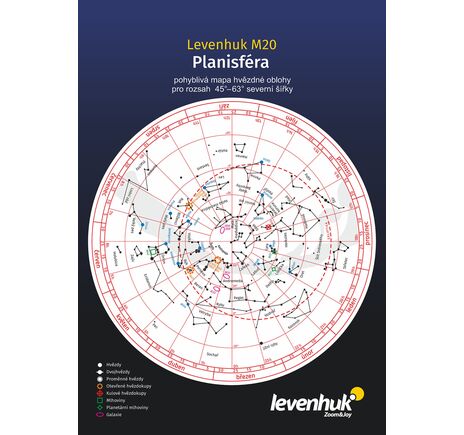 (CZ) Velká mapa hvězdné oblohy M20