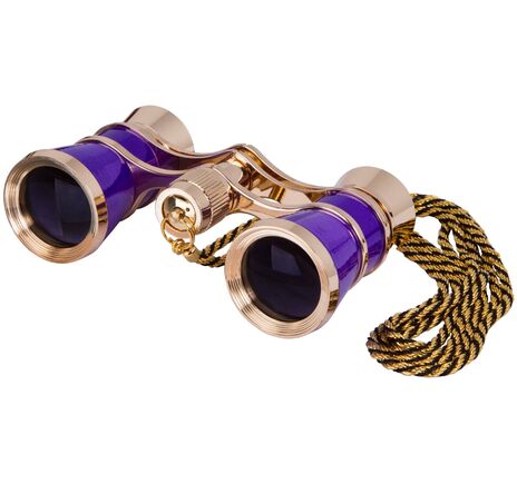 Divadelné kukátko Levenhuk Broadway 325C s retiazkou, Amethyst, Farba: Amethyst