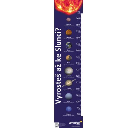 (CZ) Růstová stupnice „Vyrosteš až ke Slunci?“ značky Levenhuk
