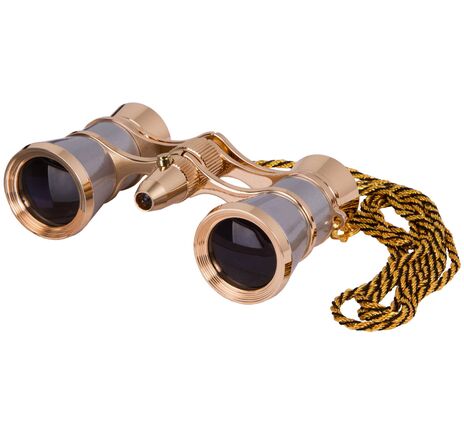 Divadelné kukátko Levenhuk Broadway 325F (s LED svietidlom a retiazkou), Silver, Farba: Silver