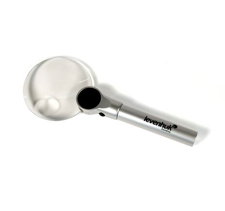 Levenhuk Zeno 400 s LED osvetlením 2/4x 88/21 mm kov lupa