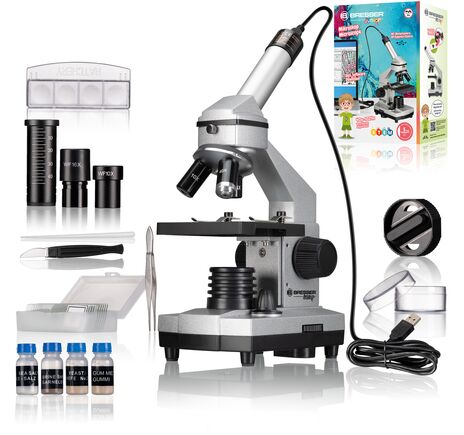 Bresser Junior 40x-1024x - biologický mikroskop s HD kamerou