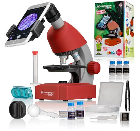Mikroskop Bresser Junior 40-640x červený, Farba: Red