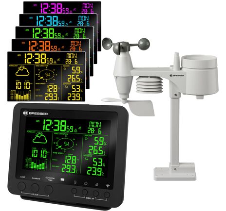 Profi meteostanica BRESSER 5-v-1 s farebným displejom