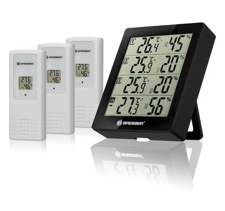 Termo-hygrometer BRESSER Quadro – 4 nezávislé merania