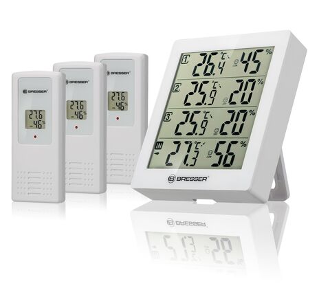 Termo-hygrometer BRESSER Quadro – 4 nezávislé merania