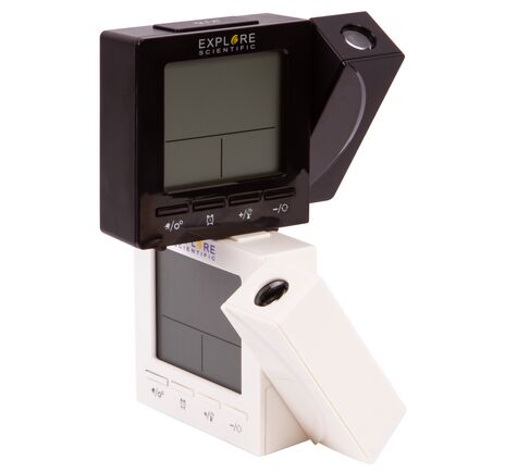 Explore Scientific RC Digital Projection Clock with Indoor Temperature, black, image-2