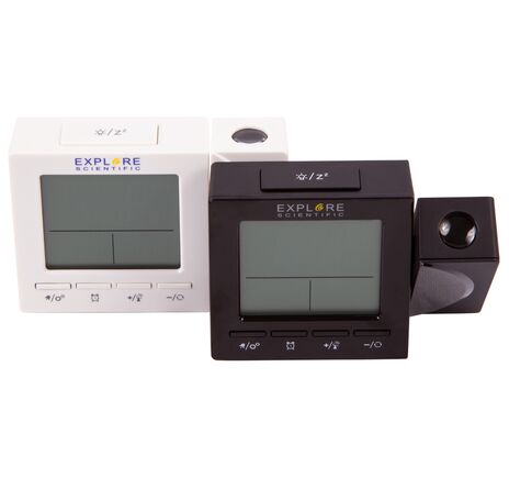 Explore Scientific RC Digital Projection Clock with Indoor Temperature, black, image-3