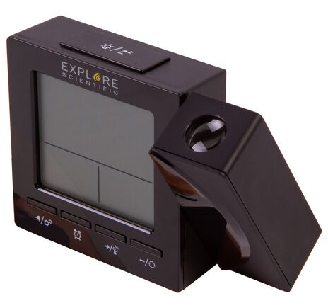 Explore Scientific RC Digital Projection Clock with Indoor Temperature, black, image-8