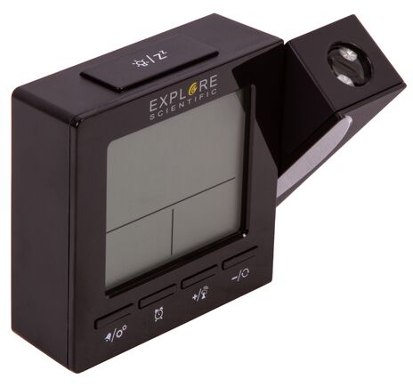 Explore Scientific RC Digital Projection Clock with Indoor Temperature, black, image-10