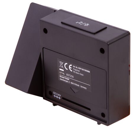 Explore Scientific RC Digital Projection Clock with Indoor Temperature, black, image-11