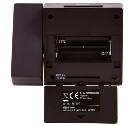 Explore Scientific RC Digital Projection Clock with Indoor Temperature, black, image-12