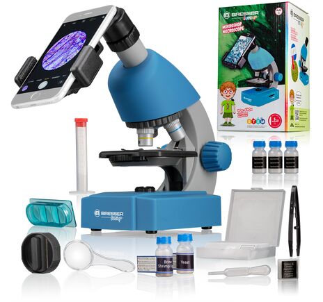 Mikroskop Bresser Junior 40-640x modrý, Farba: Blue