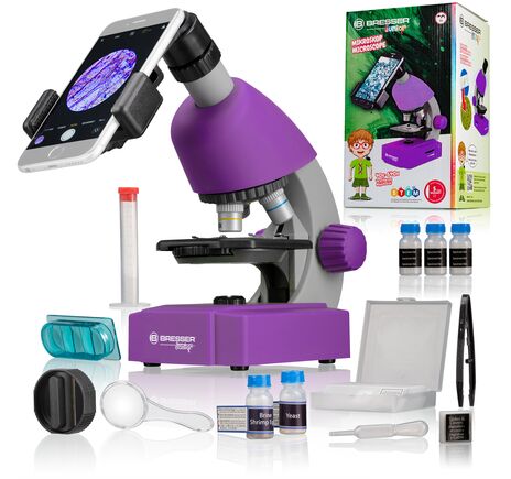 Mikroskop Bresser Junior 40-640x fialový, Farba: Violet