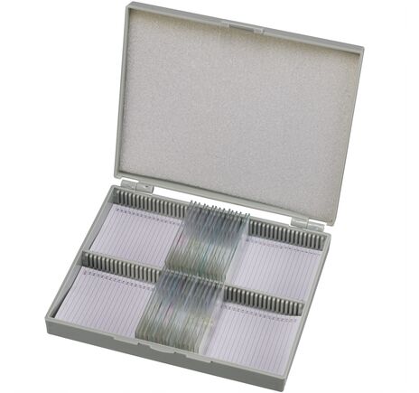 Sada trvalých preparátov BRESSER – 50 ks farbených vzoriek