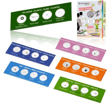 Sada preparátov BRESSER JUNIOR – 24 mikroskopických preparátov