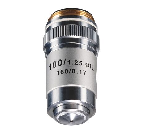 Achromatický objektív BRESSER 100x/olej/1,25 s pružinou