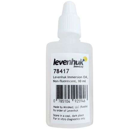 Levenhuk Immersion Oil, Non-fluorescent, 10ml
