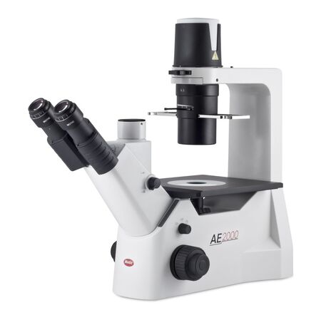 Motic Inverzný mikroskop AE2000, trinokulárny, infinity, 40×–400×, fázový kontrast, halogén 30W