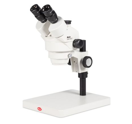 Motic Zoom-stereomikroskop SMZ-160-TP, binokulárny, 0,75×–4,5×