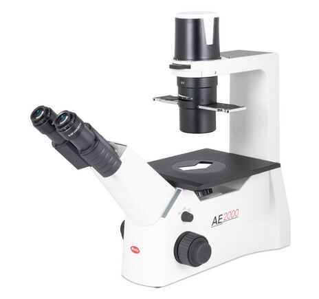 Motic Inverzný mikroskop AE2000, binokulárny, infinity, 40×–200×, fázový kontrast, halogén 30W
