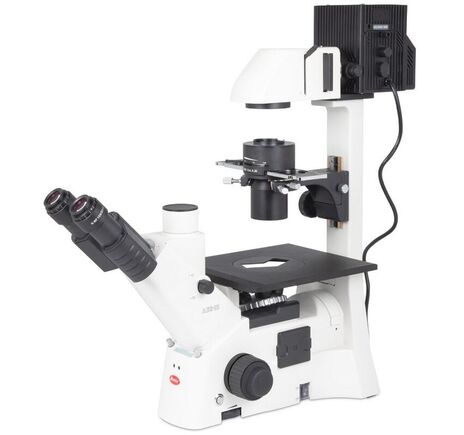 Motic Inverzný mikroskop AE31E, trinokulárny, infinity, CCIS Plan 4× LWD, Ph10×/20×/40×, halogén 100W