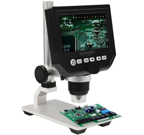 Omegon Mikroskop DigiStar, 1×–600×, 4,3" LCD