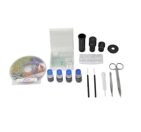 Mikroskop Omegon set, 1200x MonoView, kamera, najpredávanejší úvod do mikroskopie, prípravné zariadenia, image-2