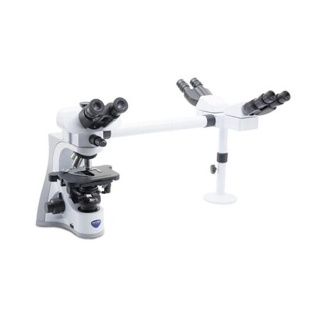 Optika Mikroskop B-510-3, diskusný, trinokulárny, trojhlavý, IOS W-PLAN, 40×–1000×, EU verzia