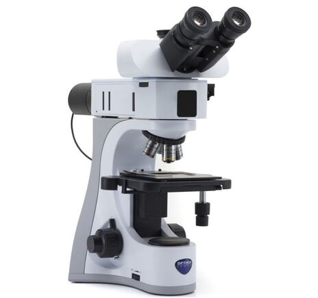 Optika Mikroskop B-510MET, metalografický, dopadajúce svetlo, trinokulárny, IOS W-PLAN MET, 50×–500×, EU verzia
