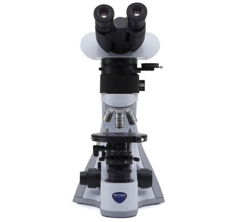 Optika Mikroskop B-510POL-I, polarizačný, dopadajúce a prechádzajúce svetlo, trinokulárny, IOS LWD W-PLAN POL, 50×–500×, EU verzia