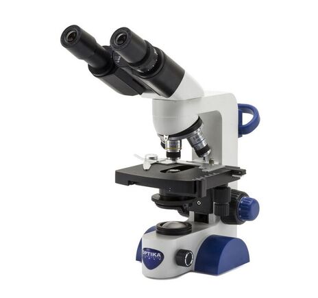 Optika Mikroskop B-66, binokulárny, 40×–400×, LED, akumulátor, krížový stolík