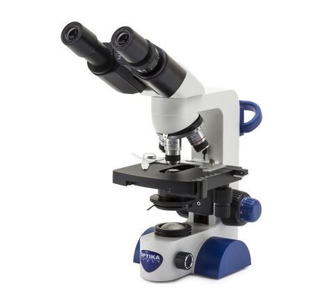 Optika Mikroskop B-69, binokulárny, 40×–1000×, LED, akumulátor, krížový stolík