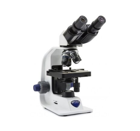 Optika Mikroskop B-159R-PL, binokulárny, planárny, akumulátor, 1000×