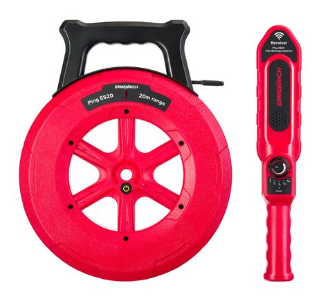 Ermenrich Ping ES20 detektor upchatia potrubia v stenách