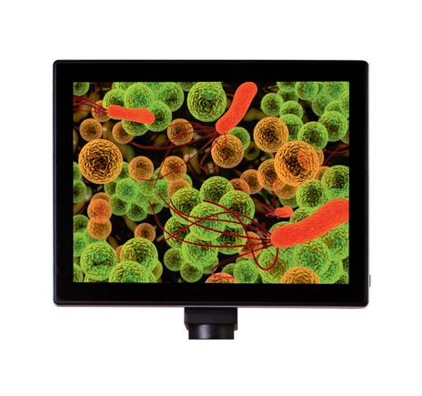 Mikroskopický digitálny fotoaparát Levenhuk 5M s LDC obrazovkou 9,4"