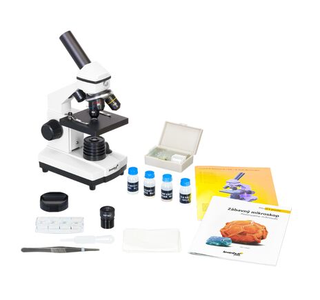 Mikroskop Levenhuk Rainbow 2L PLUS Moonstone, Farba: Moonstone, image-3