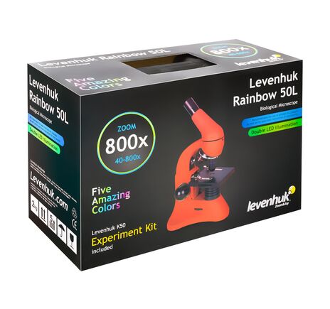Mikroskop Levenhuk Rainbow 50L Orange, Farba: Orange, image-18