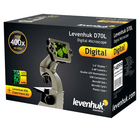 Digitálny monokulárny mikroskop Levenhuk D70L, Jazyk: CZ, image-11