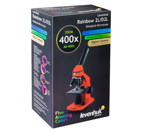 Mikroskop Levenhuk Rainbow 2L Amethyst, Farba: Lime, image-11