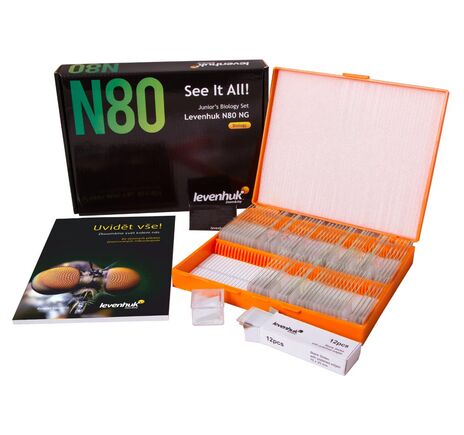 (CZ) Sada preparátů a sklíček Levenhuk N80 NG "Uvidět vše", image-11